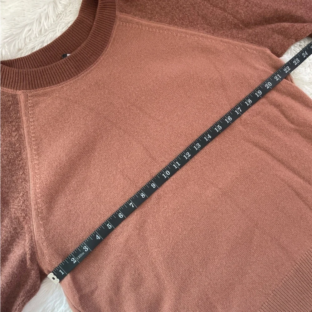Club Monaco | Garment Dyed Colorblock Wool Sweater, Mauve/Rust/Fall